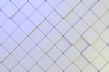 Modern wall design. Abstract background of rectangle. 3D rendering.