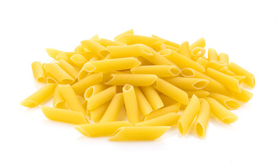 macaroni pasta isolated on white