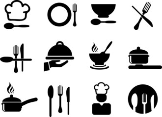 Cooking and kitchen icons vector illustration..eps
