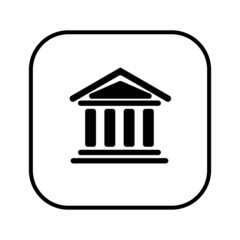 court Illustration icon vector