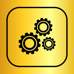 gear setting Illustration icon vector