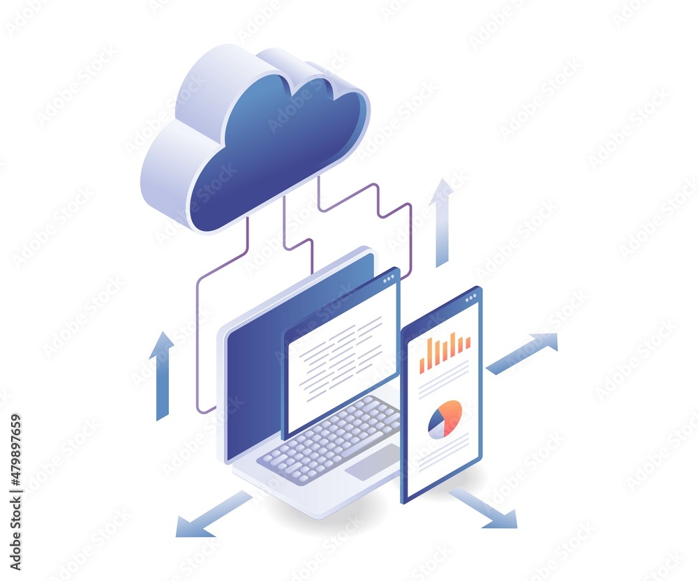 Aufkleber Programming cloud server data analysis