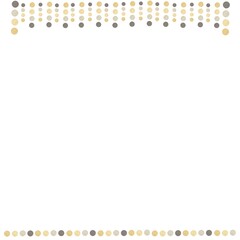 ドット　ベージュ　罫線　フレーム