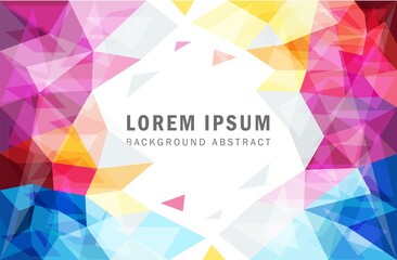 background triangle liquid colorful geometric abstract landing page design