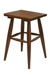 wooden chair isolated on white