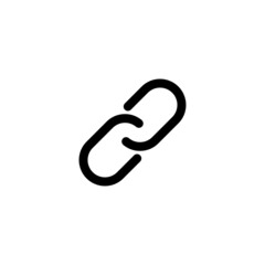 Link flat icon illustration- vector