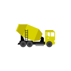 Cement truck icon design template vector isolated