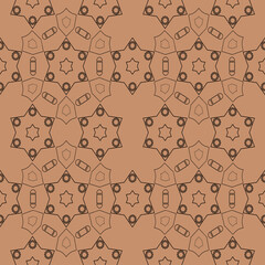 Seamless pattern with geometric and abstract decorative elements. vector illustration seamless vector geometric color pattern background Modern color. Concept design, fabric pattern, background.