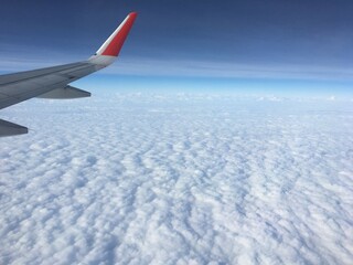 Obraz premium view from airplane window