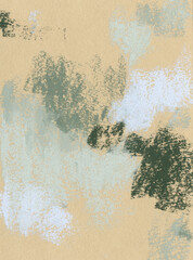 Abstract painting. Versatile artistic image for creative design projects: posters, cards, banners, invitations, magazines, books, prints and wallpapers. Pastel on colored cardboard. Modern art.