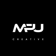 MPU Letter Initial Logo Design Template Vector Illustration