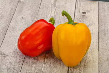 Ripe sweet Bulgarian bell pepper