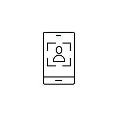 biometric icons  symbol vector elements for infographic web