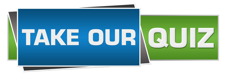 Take Our Quiz Green Blue Horizontal 