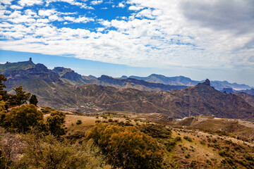 Fototapeta premium Mountain landscape, Gran Canaria, Canary Islands, Spain.