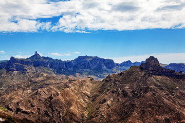 Fototapeta na wymiar Mountain landscape, Gran Canaria, Canary Islands, Spain.