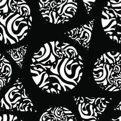 seamless pattern with abstract geometric shapes	