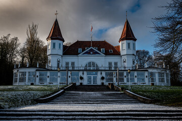 Neoclassical castle in the Denmark