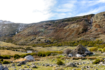 Braña, cabins, where the shepherds took refuge from the storms or spent the nights