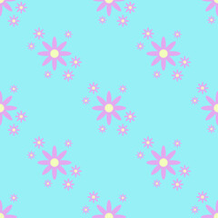 flower seamless pattern background for decorative website banner or house wallpaper and gift wrapping paper or fabric graphic design