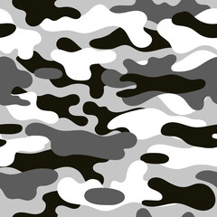 Vector camouflage pattern for army. Arctic camouflage military pattern