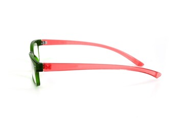 Glasses with clear glasses isolated on white background