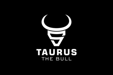 Letter S logo, Bull logo,head bull logo, monogram Logo Design Template Element