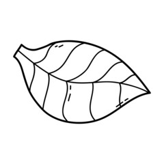 Vector illustration of  outline doodle baby rug  leaf for children, coloring and scrap book