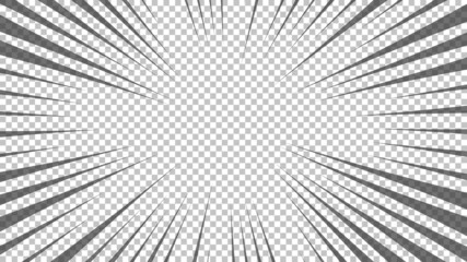 Black comic book transparent background