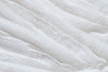 Fur surface cover folds close-up