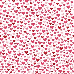 seamless pattern with pink hearts
