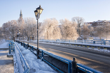 Polska wschodnia/ pojezierze ełckie/ miasto Ełk/ pora roku zima © Eastern Polan _ Adam