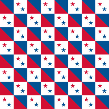 seamless pattern of panama flag. vector illustration. print, book cover, wrapping paper, decoration, banner and etc

