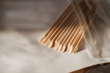 orange sticks for manicure and pedicure