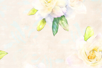 Beautiful abstract floral bouquet illustration