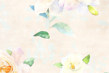 Beautiful abstract floral bouquet illustration