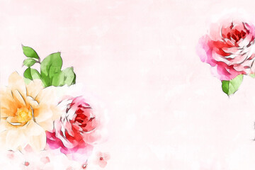 Beautiful abstract floral bouquet illustration