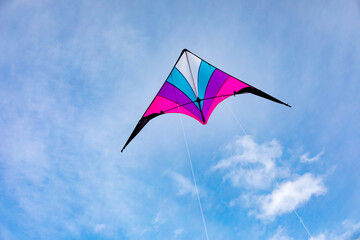 Colorful kite flying in the sky