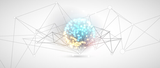 Conceptual technology illustration of artificial intelligence