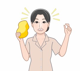 家事をする女性
