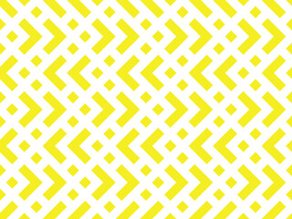 Abstracte geometrische patroon. Een naadloze vectorachtergrond. Wit en geel ornament. Grafisch modern patroon. Eenvoudig rooster grafisch ontwerp