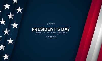 President's Day Background Design. Vector Illustration. - obrazy, fototapety, plakaty