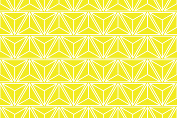 Abstract geometric pattern. A seamless vector background. White and yellow ornament. Graphic modern pattern. Simple lattice graphic design