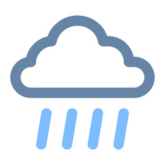 rain colored line icon