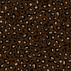 Tiger pattern in dark design. Fabric for clothes.