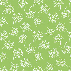 Floral seamless background. Hand drawn print for fabric and other surface. Vector pattern