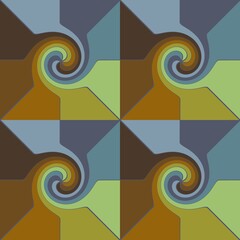 Abstract zigzag seamless spiral pattern for fabrics and textiles and packaging and gifts and cards and linens and kids