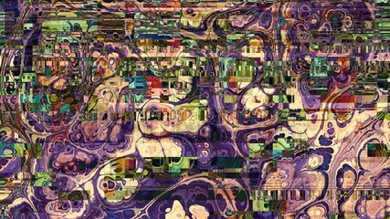 Digital fractal pattern. Abstract background.