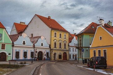 Fototapeta na wymiar Old town of Trebon, Czech Republic