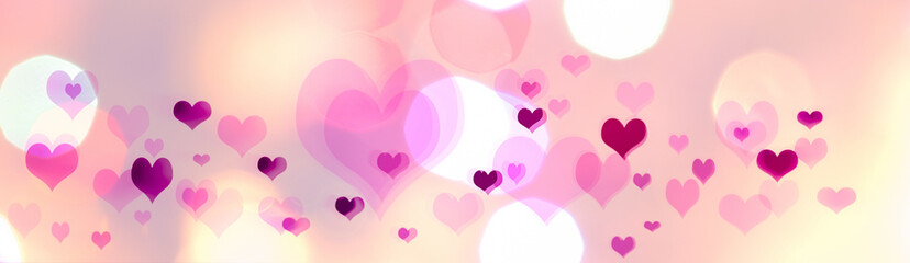 Valentine's Day, illustration, background with hearts